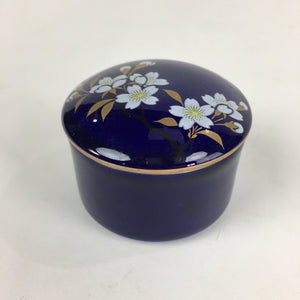 Japanese Porcelain Lidded Pot Vtg Fukagawa Small Bowl Blue Flower PP930