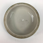 Japanese Porcelain Lidded Pot Vtg Green Color Bowl White Flower PP880