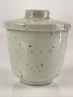 Japanese Porcelain Lidded Soup Bowl Cup Vtg Chawanmushi Blue Bamboo PY152