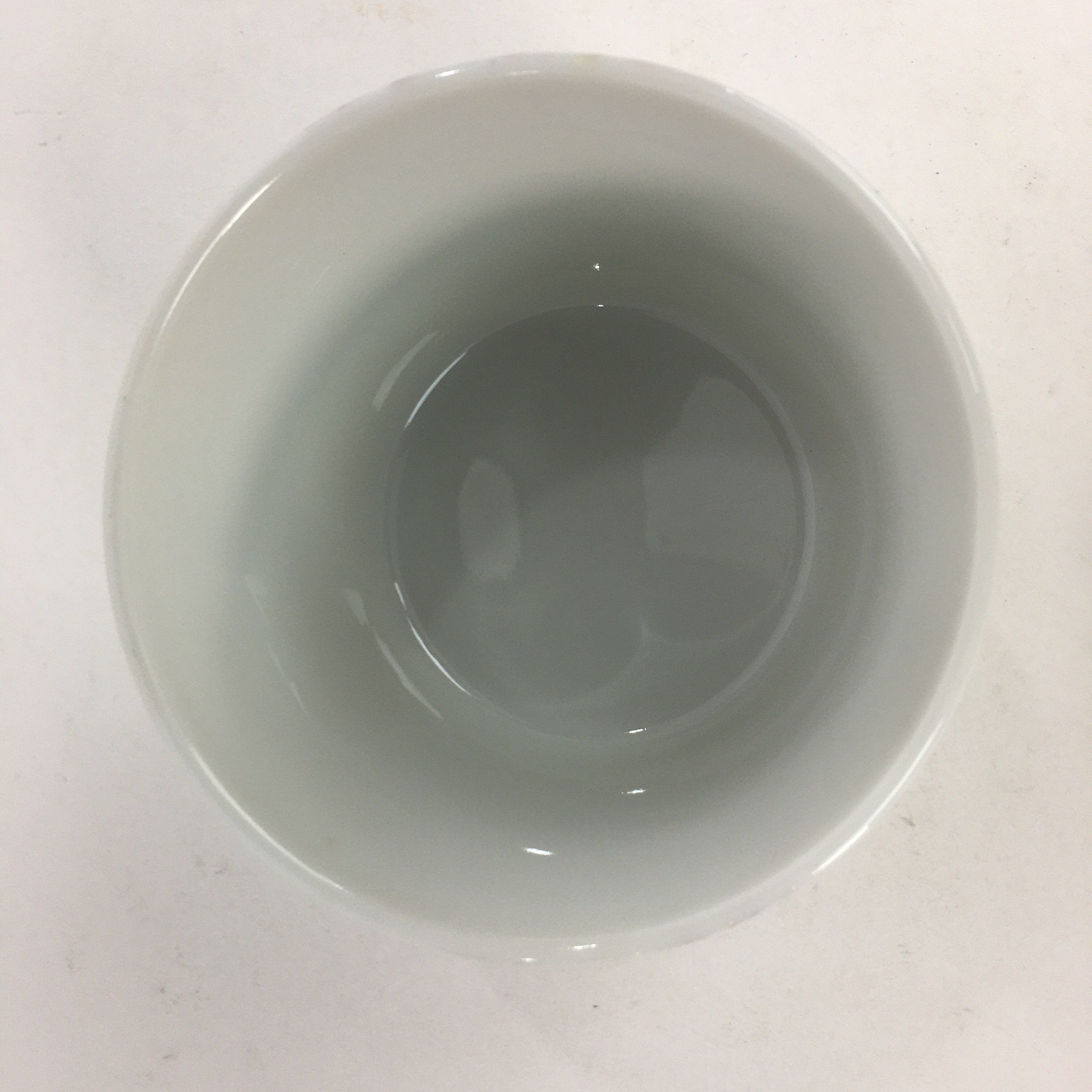 Japanese Porcelain Lidded Soup Bowl Cup Vtg Chawanmushi Red Bamboo PP533