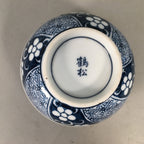 Japanese Porcelain Lidded Teacup Vtg Arita ware Yunomi Blue White Sencha PP415