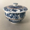 Japanese Porcelain Lidded Teacup Vtg Arita ware Yunomi Blue White Sencha PP415