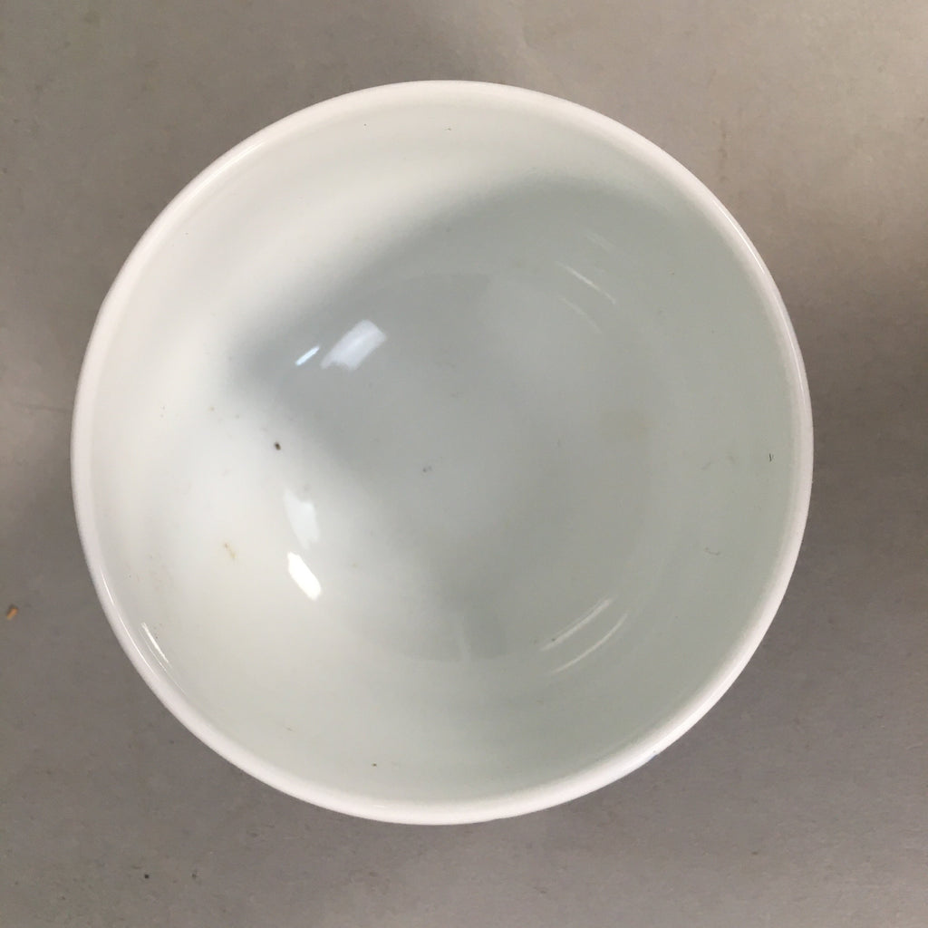 Japanese Porcelain Lidded Teacup Vtg Arita ware Yunomi Blue White Sencha PP416