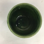Japanese Porcelain Lidded Teacup Vtg Seto Akatsu Ware Oribe Glaze Sencha TC239