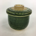 Japanese Porcelain Lidded Teacup Vtg Seto Akatsu Ware Oribe Glaze Sencha TC239