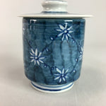 Japanese Porcelain Lidded Teacup Vtg Sometsuke Yunomi Blue White Sencha PT261