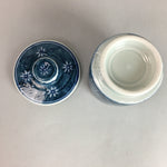 Japanese Porcelain Lidded Teacup Vtg Sometsuke Yunomi Blue White Sencha PT261