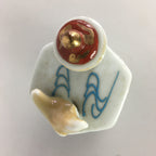 Japanese Porcelain Liquid Bottle Vtg Pottery Bottle White Hakkou-Ichiu BU438