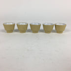 Japanese Porcelain Miniature Sake Cup 5pc Set Vtg Guinomi Tokkuri Ornament PP86