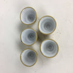 Japanese Porcelain Miniature Sake Cup 5pc Set Vtg Guinomi Tokkuri Ornament PP86
