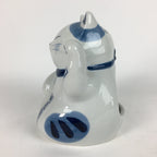 Japanese Porcelain Mosquito Coil Holder Vtg Beckoning Cat Maneki-Neko PP570