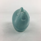 Japanese Porcelain Mouse Doll Vtg Zodiac Figurine Okimono Light Blue KF573