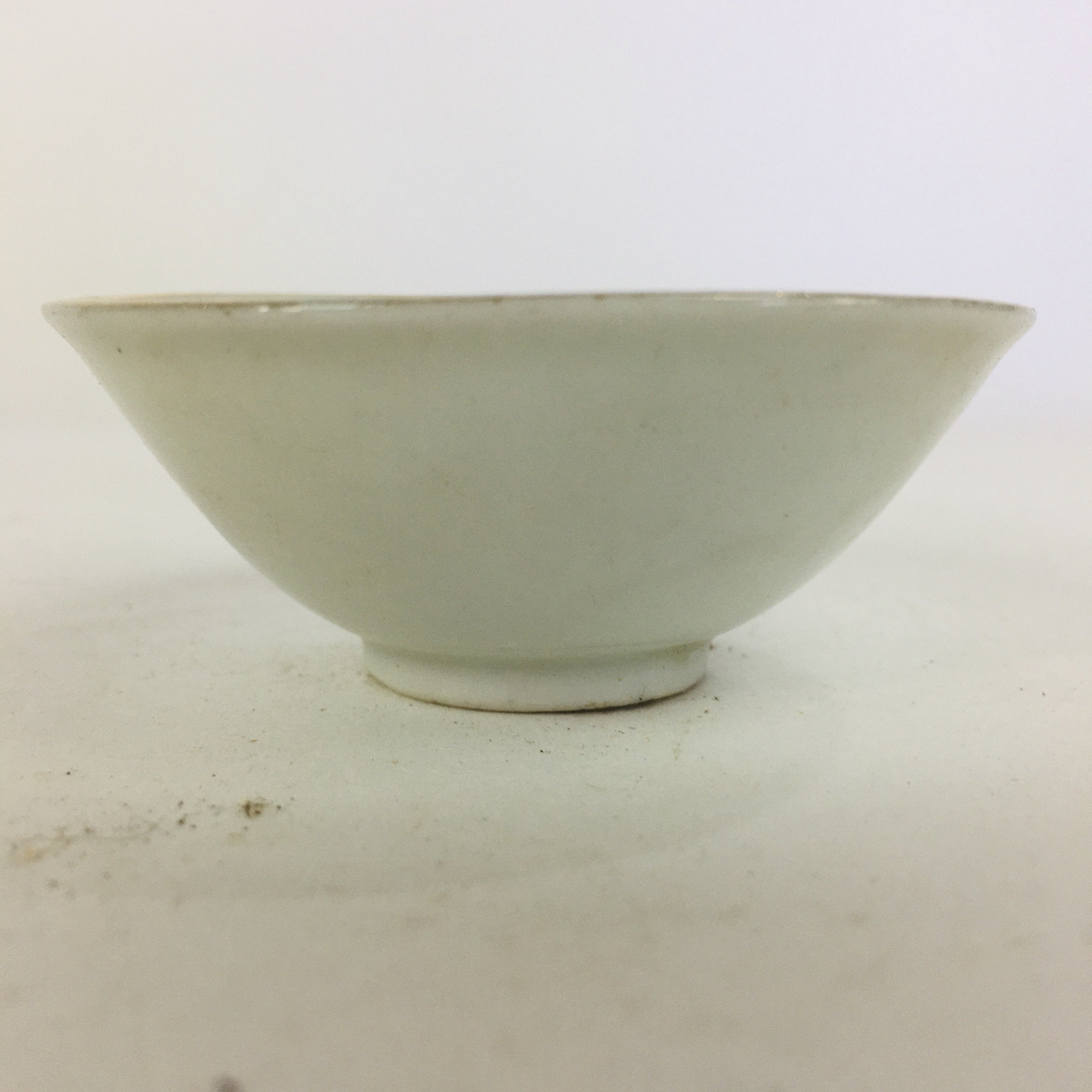 Japanese Porcelain New Year Sake Cup Vtg Guinomi Ochoko Fortunate Design GU934