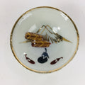 Japanese Porcelain New Year Sake Cup Vtg Guinomi Ochoko Fortunate Design GU936
