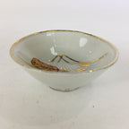 Japanese Porcelain New Year Sake Cup Vtg Guinomi Ochoko Fortunate Design GU937