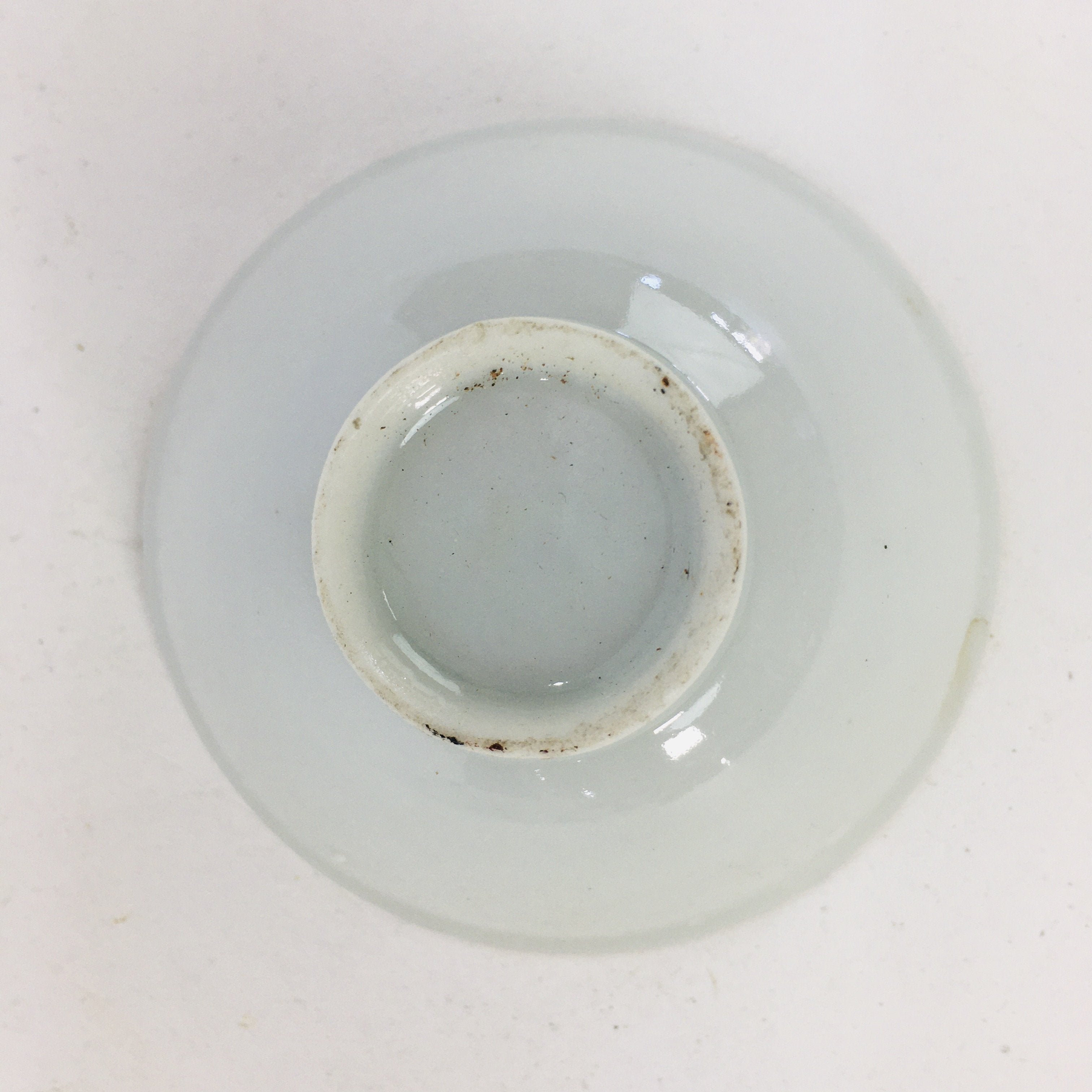Japanese Porcelain New Year Sake Cup Vtg Guinomi Ochoko Fortunate Design GU942