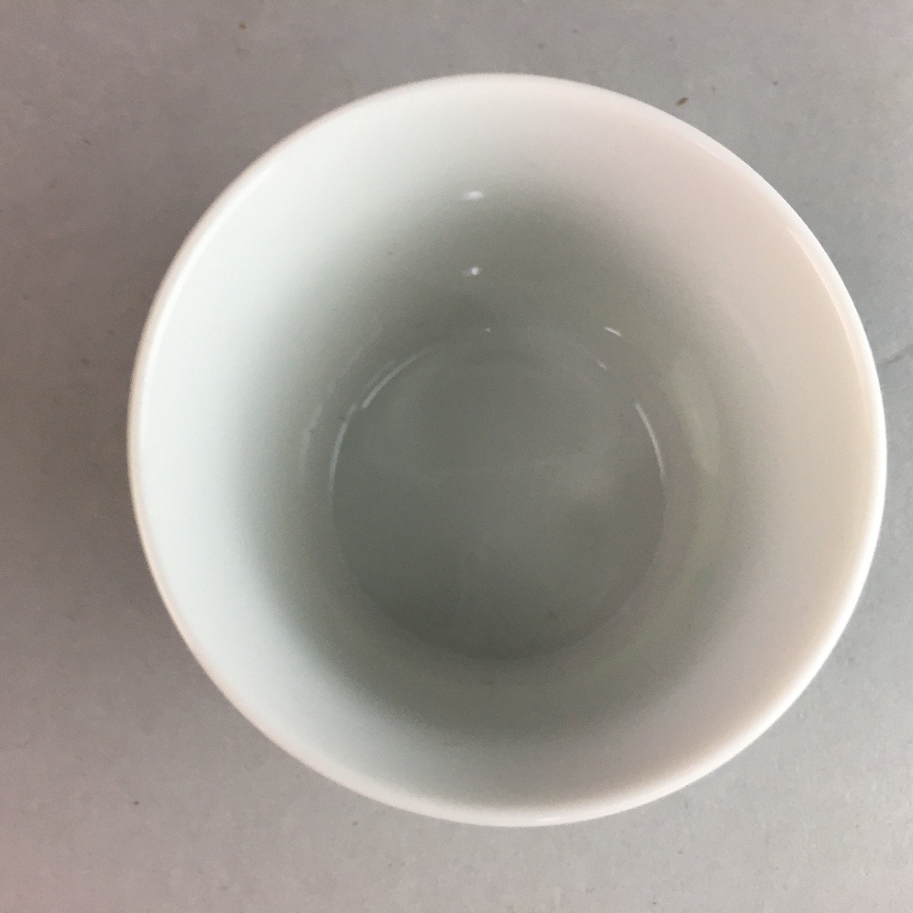 Japanese Porcelain Noodle Bowl Cup Vtg Soba Choko Word Kanji Vegetable PP288