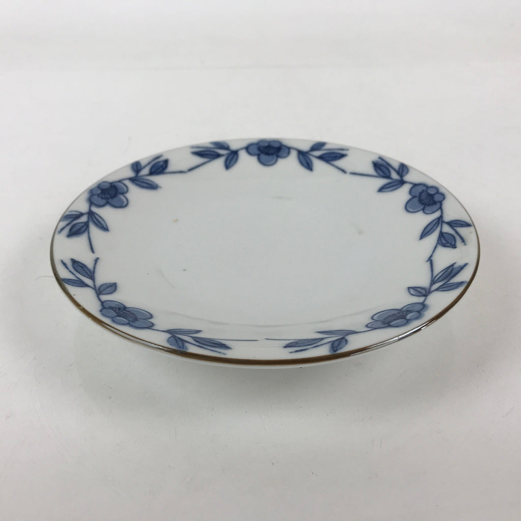 Japanese Porcelain Plate Blue Sometsuke Plum blossoms Flower Pattern Sara PY243
