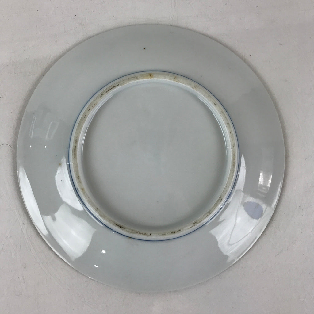 Japanese Porcelain Plate Blue Sometsuke Plum blossoms Flower Pattern Sara PY243