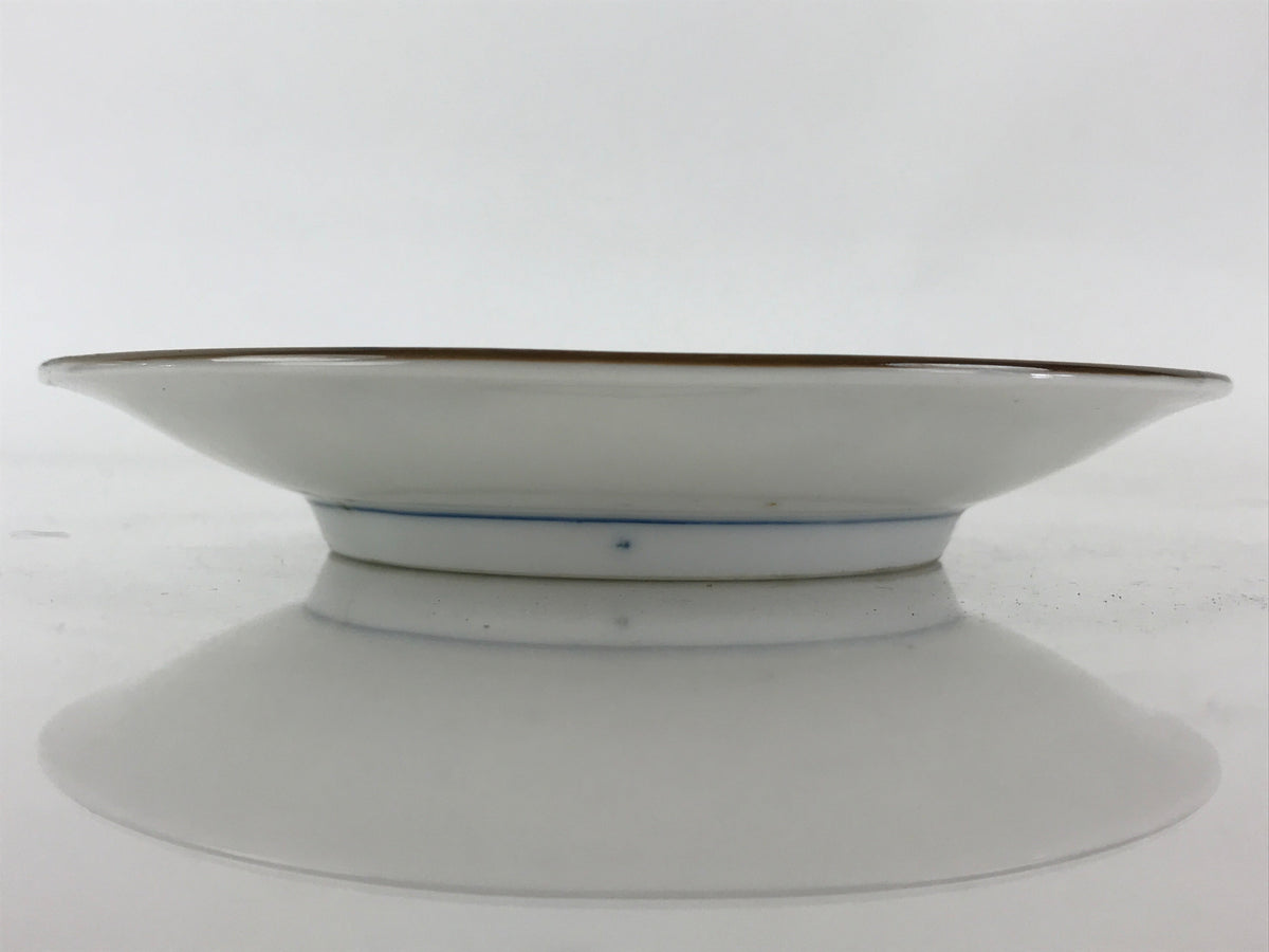 Japanese Porcelain Plate Blue Sometsuke Plum blossoms Flower Pattern Sara PY243