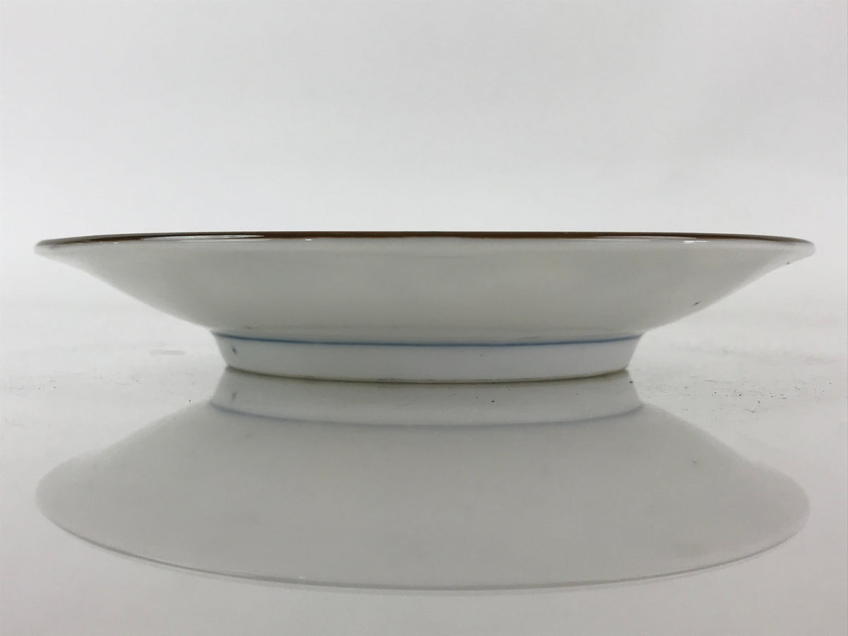 Japanese Porcelain Plate Blue Sometsuke Plum blossoms Flower Pattern Sara PY243