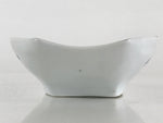 Japanese Porcelain Plate Boat Shape White Sometsuke Blue Sansui Kozara PY203