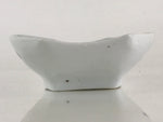 Japanese Porcelain Plate Boat Shape White Sometsuke Blue Sansui Kozara PY203