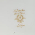 Japanese Porcelain Plate Cake Server Set Vtg Noritake Round White Floral PX445