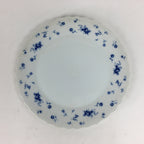 Japanese Porcelain Plate Sara Vtg Keito Blue Charm Flower Pattern Round PP687
