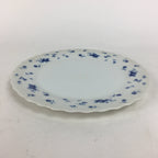 Japanese Porcelain Plate Sara Vtg Keito Blue Charm Flower Pattern Round PP687