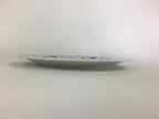 Japanese Porcelain Plate Sara Vtg Keito Blue Charm Flower Pattern Round PP687