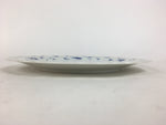 Japanese Porcelain Plate Sara Vtg Keito Blue Charm Flower Pattern Round PP687