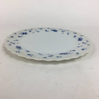 Japanese Porcelain Plate Sara Vtg Keito Blue Charm Flower Pattern Round PP688
