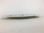Japanese Porcelain Plate Sara Vtg Keito Blue Charm Flower Pattern Round PP688