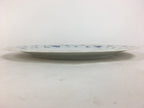 Japanese Porcelain Plate Sara Vtg Keito Blue Charm Flower Pattern Round PP688