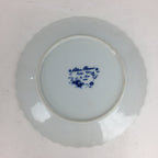 Japanese Porcelain Plate Sara Vtg Keito Blue Charm Flower Pattern Round PP688