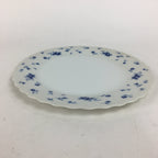 Japanese Porcelain Plate Sara Vtg Keito Blue Charm Flower Pattern Round PP689