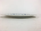Japanese Porcelain Plate Sara Vtg Keito Blue Charm Flower Pattern Round PP689