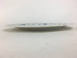 Japanese Porcelain Plate Sara Vtg Keito Blue Charm Flower Pattern Round PP689