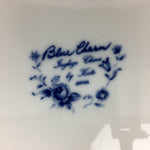 Japanese Porcelain Plate Sara Vtg Keito Blue Charm Flower Pattern Round PP689