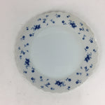 Japanese Porcelain Plate Sara Vtg Keito Blue Charm Flower Pattern Round PP689