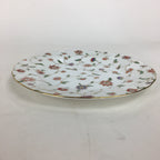 Japanese Porcelain Plate Sara Vtg Richfield Tachikichi Flower Pattern White QT12