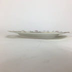Japanese Porcelain Plate Sara Vtg Richfield Tachikichi Flower Pattern White QT12
