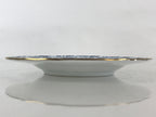 Japanese Porcelain Plate Saucer Vtg Richfield Tachikichi Inc Japan Blue Flower P