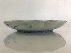 Japanese Porcelain Plate Vtg Blue Sometsuke Camellia Flower Bee Sara PY139
