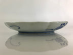 Japanese Porcelain Plate Vtg Blue Sometsuke Camellia Flower Bee Sara PY139