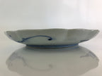 Japanese Porcelain Plate Vtg Blue Sometsuke Camellia Flower Bee Sara PY142