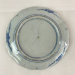 Japanese Porcelain Plate Vtg Blue Sometsuke Camellia Flower Bee Sara PY144