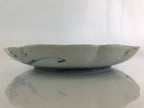 Japanese Porcelain Plate Vtg Blue Sometsuke Camellia Flower Bee Sara PY147