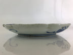 Japanese Porcelain Plate Vtg Blue Sometsuke Camellia Flower Bee Sara PY147